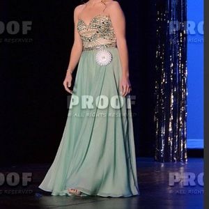 Mint green Sherri Hill